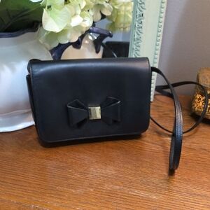 Ted Baker London Black Bow Clutch
